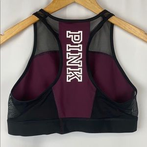 VS PINK Racerback Sports Bra Size Large Maroon